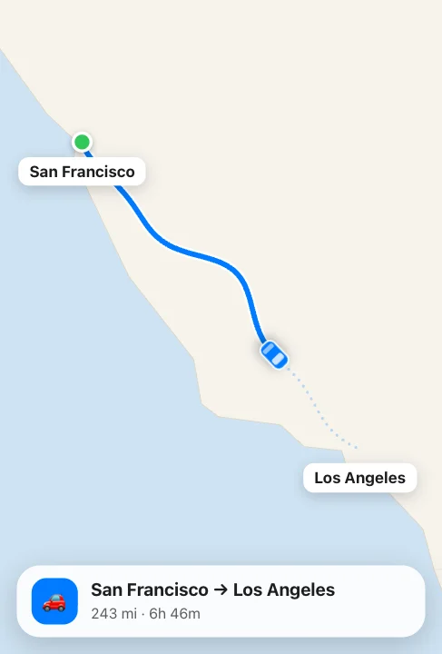 Route map animation maker preview