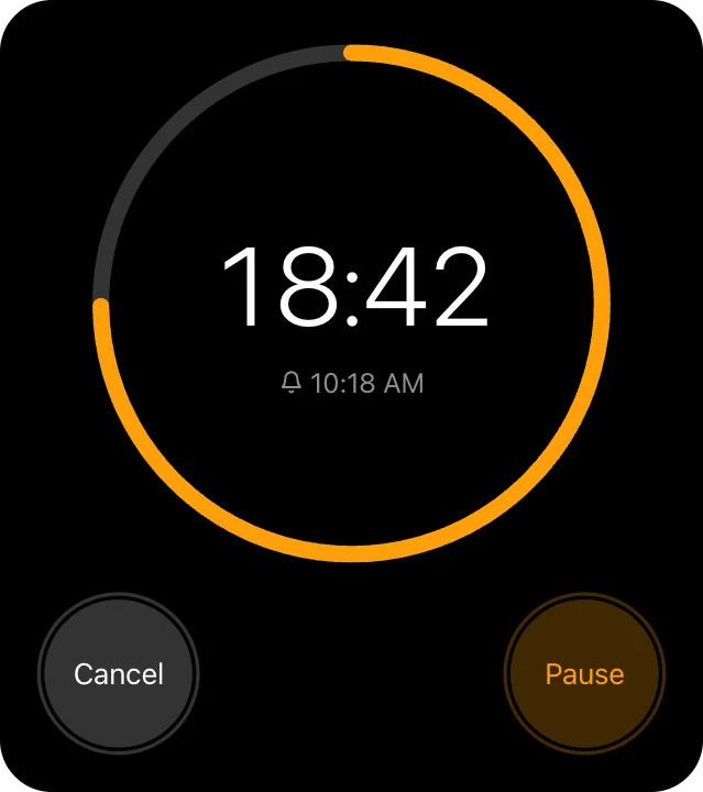 Countdown timer overlay preview