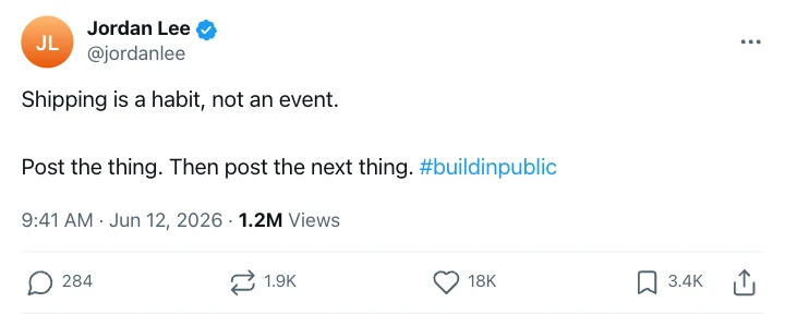 Animated social media post preview
